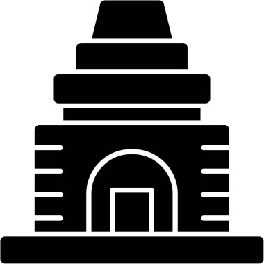 Mimari yapı şehir simgesi katı biçimde