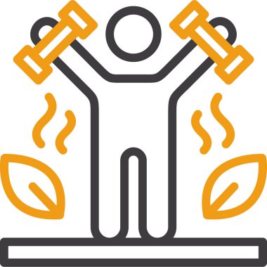 Doldurulmuş ana hatlı spor salonu simgesi