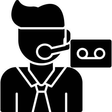 Maske. Web simgesi basit illüstrasyon