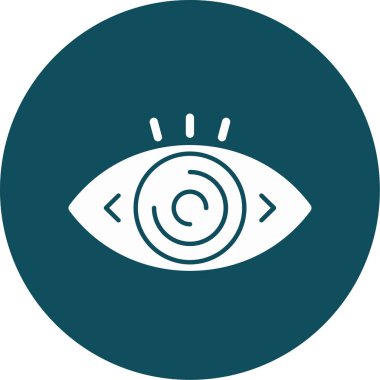 Göz. Web simgesi basit illüstrasyon