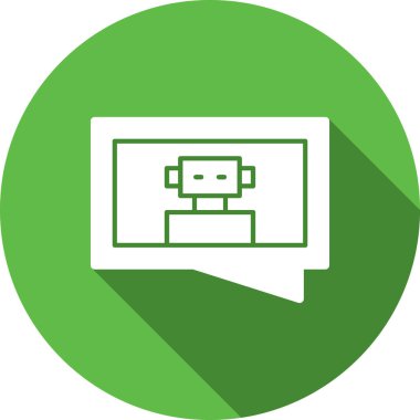 video. Web simgesi basit illüstrasyon