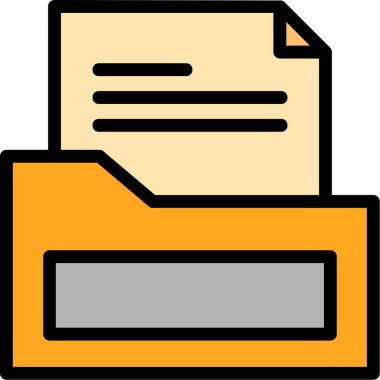 dosya dizini simgesi, vektör illüstrasyon tasarımı