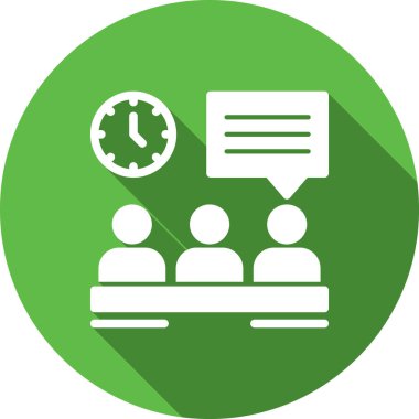 iş yönetimi düz vektör simgesi