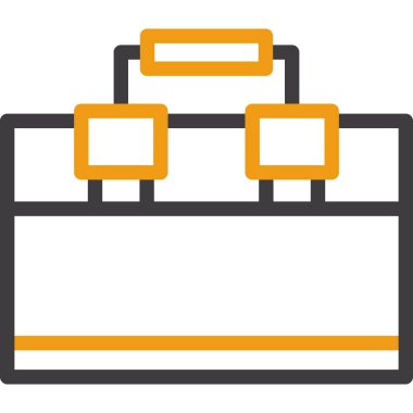 evrak çantası düz vektör simgesi