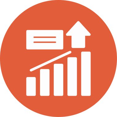 Bir grafiğin vektör simgesi çizimi