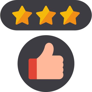 Düz vektör simgesi tasarımını gözden geçir