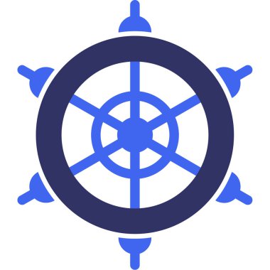 deniz dayanak noktası simgesi. vektör illüstrasyonu