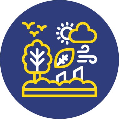 Hava simgesinin vektör illüstrasyonu