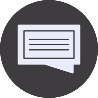 ileti ikonu vektör illüstrasyonu