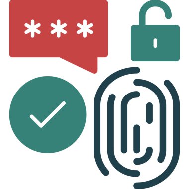 Moda biçimi izole edilmiş arkaplanda parola kodu simgesi