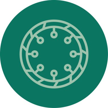 Modern b 'nin vektör illüstrasyonu vites simgesinden yoksun