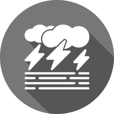 Şimşek simgesi vektör illüstrasyonu