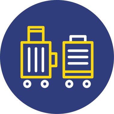 çanta simgesi vektör illüstrasyonu