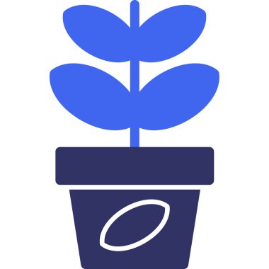 Bitki. Web simgesi basit illüstrasyon