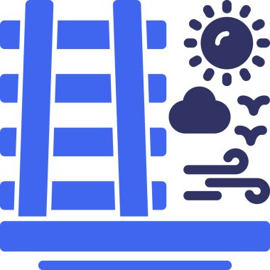 Hava durumu kategorisinde bulut tahminleri ikonu