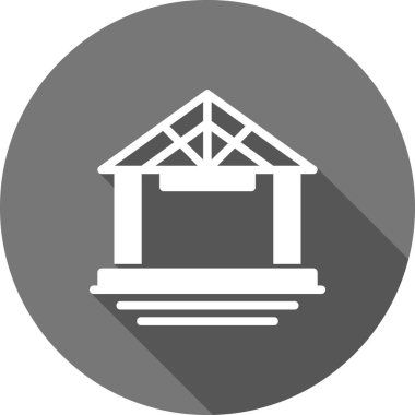 Modern Ev 'in Vektör İllüstrasyonu