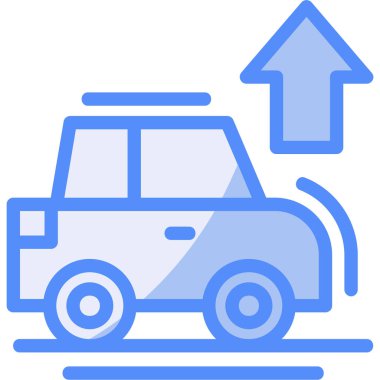 - Araba. Web simgesi basit illüstrasyon