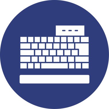 vector illustration of computer keyboard icon