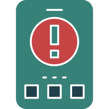 Uyarı uyarısı simgesi ana hatlar biçiminde