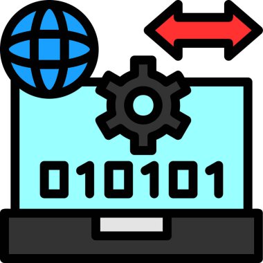 vektör ve tasarım olarak bilgisayar ayarı simgesi