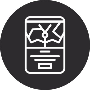 Vektör Mobil simge illüstrasyonu