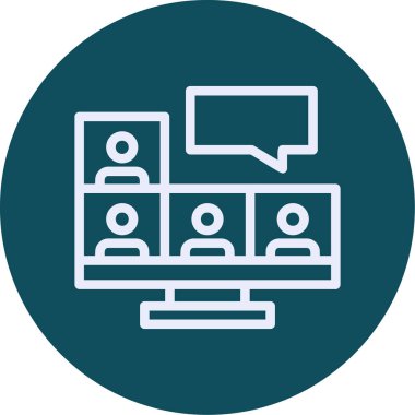 vektör lcd simgesi illüstrasyonu