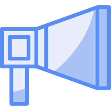 Konuşmacı. Web simgesi basit illüstrasyon