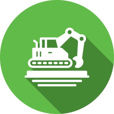 Bir robot simgesinin vektör illüstrasyonu