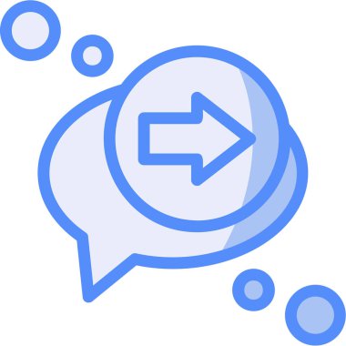 Sohbet sohbet simgesi doldurulmuş ana hat biçimi