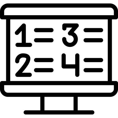 okul yönetim kurulu simgesi, vektör illüstrasyonu