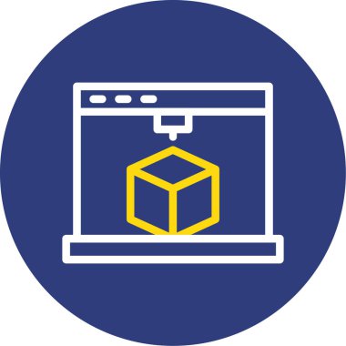 Bilgisayar. Web simgesi basit illüstrasyon