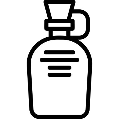 şişe şişe ikonu, taslak tarzı