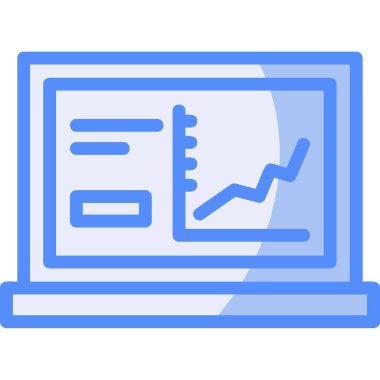 iş analizi simgesi vektör çizimi çizimi