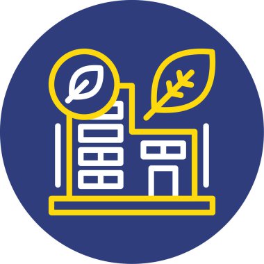 Bitki simgesinin vektör illüstrasyonu