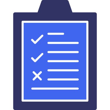 Liste. Web simgesi basit illüstrasyon