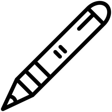 Kalem. Web simgesi vektör illüstrasyonu