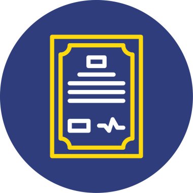 Belge. Web simgesi basit illüstrasyon