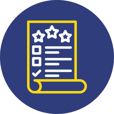 Rozet vektör simgesi modern basit vektör illüstrasyonu