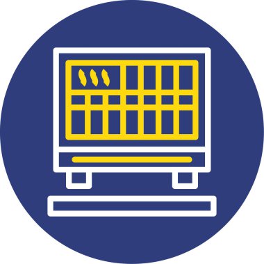 Depo web simgesi basit illüstrasyon