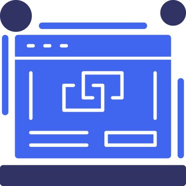 Tarayıcı tarayıcı simgesi ana hat biçiminde