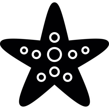 denizyıldızı. Web simgesi basit tasarım