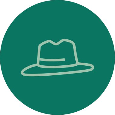 Şapka. Web simgesi basit illüstrasyon