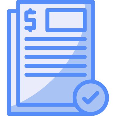 Belge. Web simgesi basit illüstrasyon