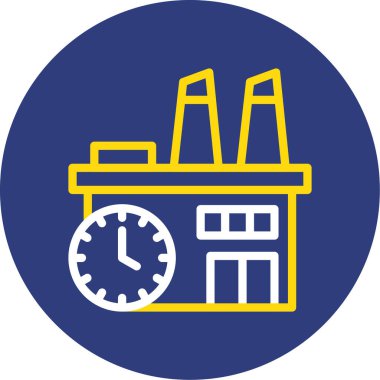 saat vektör simgesi modern basit illüstrasyon