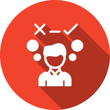 iş insanları simgesi, vektör illüstrasyonu