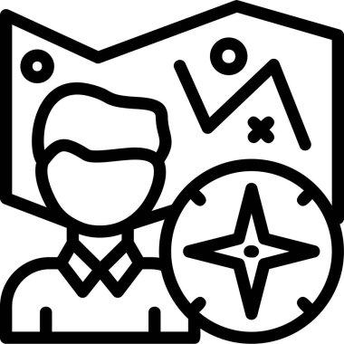 iş lideri simgesi ana hatlarıyla