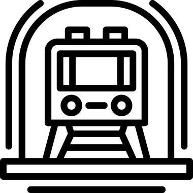 tren. Web simgesi basit illüstrasyon