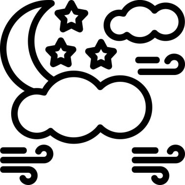 Ay. Web simgesi basit illüstrasyon