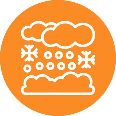 Bulut simgesi vektör illüstrasyonu