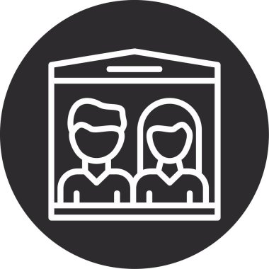 Modern yapı simgesinin vektör illüstrasyonu